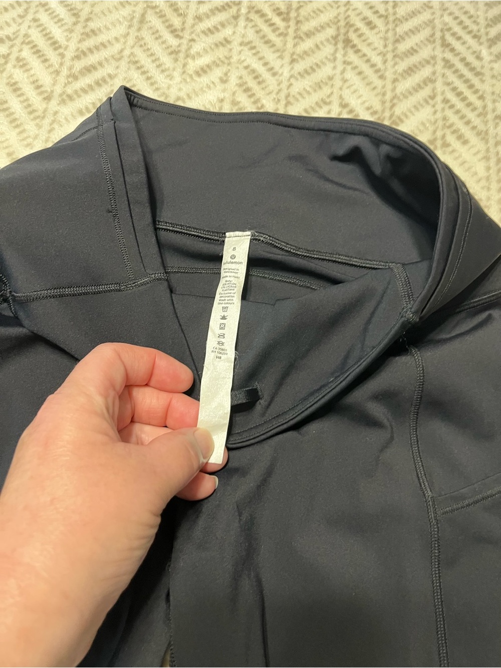 lululemon athletica Black High-Rise Bike Shorts with Side Pockets 8 - Picture 2 of 7